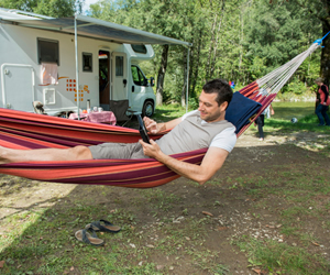 Guy on hammock