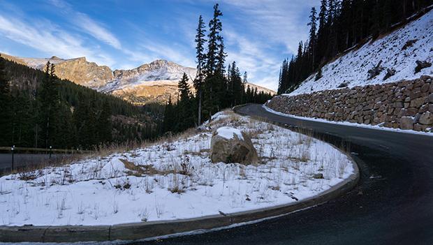 Winding roads lead to mountaintop campsites