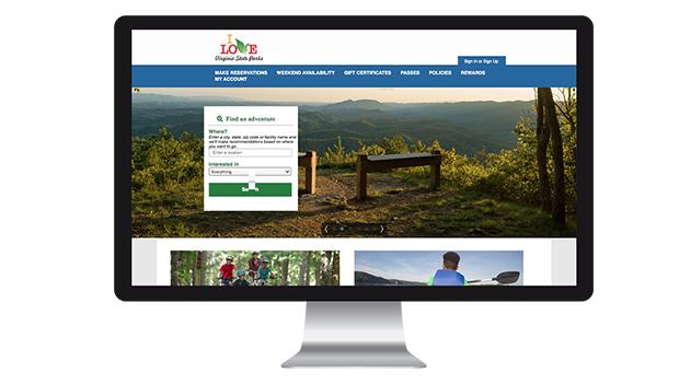 Virginia State Parks New Reservation Website