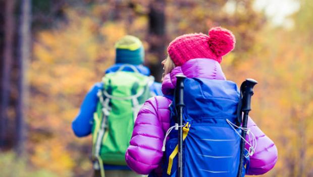 Dress in Layers when hiking in the winter