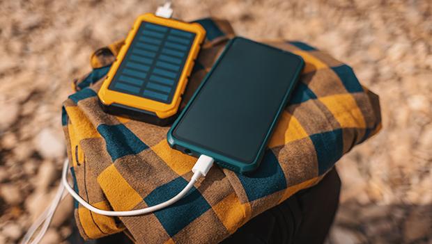 Solar powered electronic chargers
