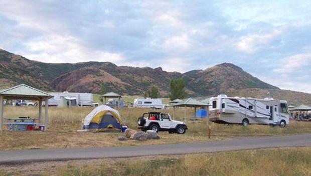 Tent and RV camping at East Canyon State Park
