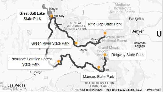 Western US RV Itinerary