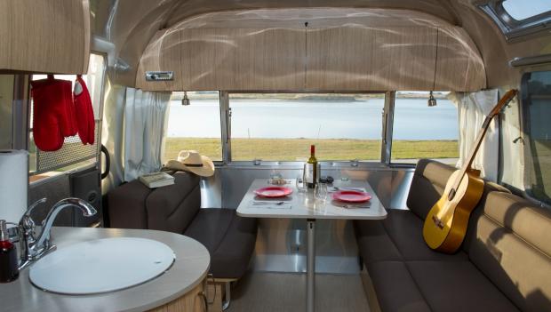 Airstream camping in Texas