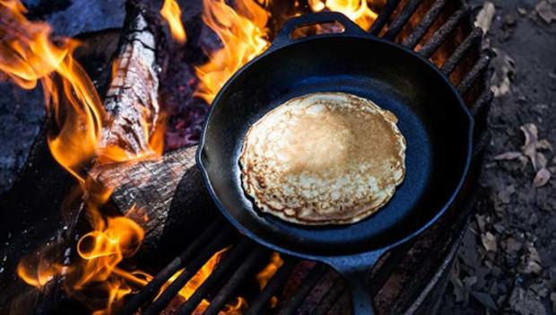 Pancakes in a Skillet